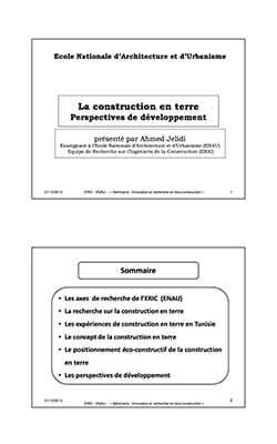 Tunisie La-construction-en-terre-Perspectives-de-développement